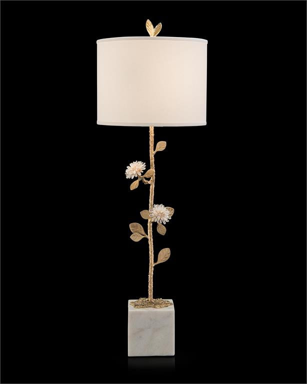 Quartz Flower Console Lamp