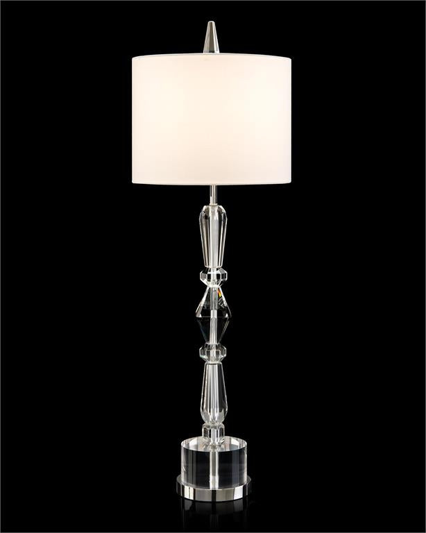 Stacked Crystal Table Lamp