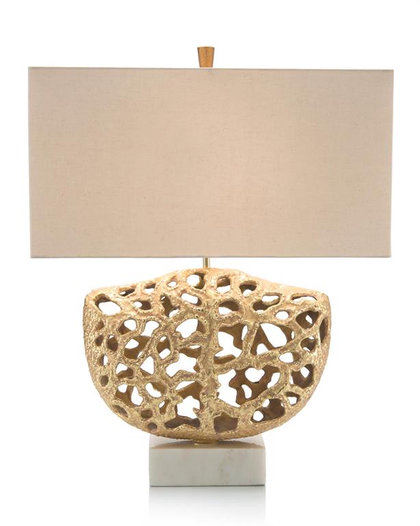 Primordial Table Lamp in Gold