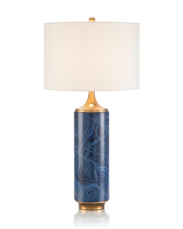 Faux Azurite Table Lamp