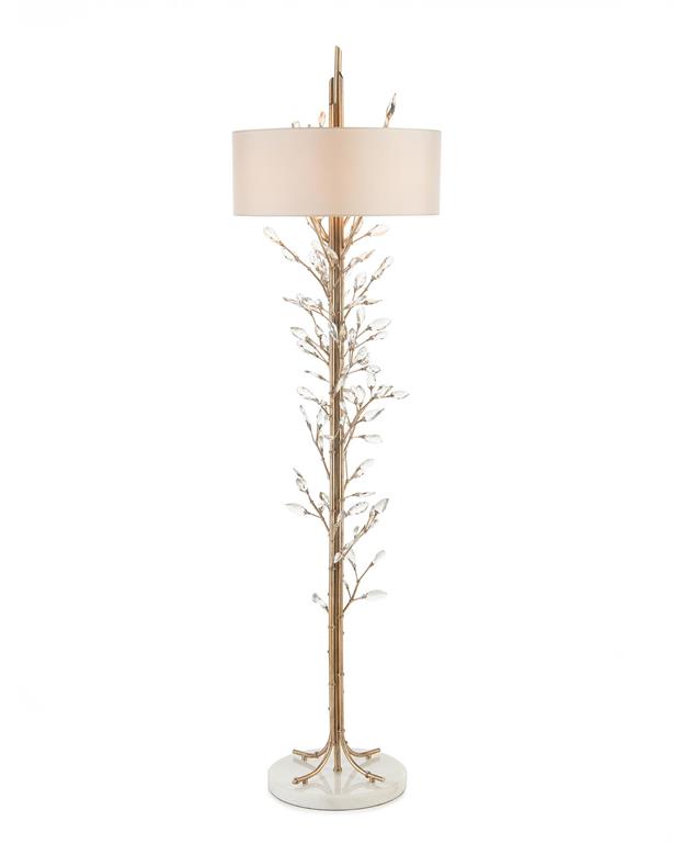 Twining Crystal Bud Floor Lamp