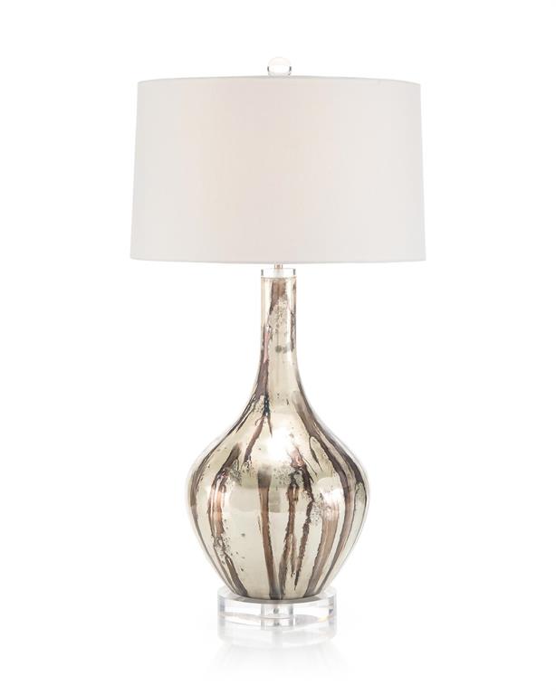 Painted Glass Table Lamp