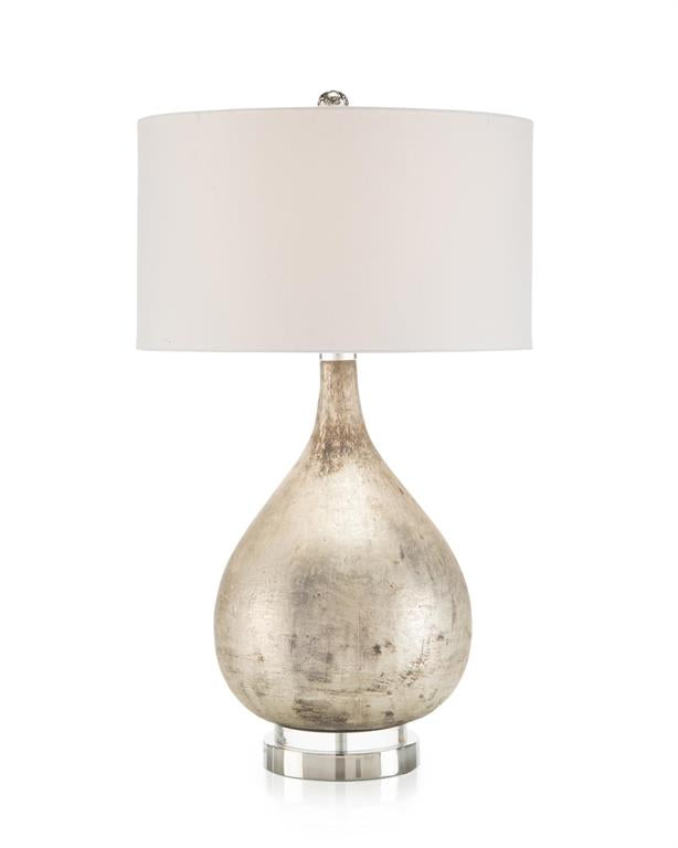 Table Lamp in Weathered Silver Finish