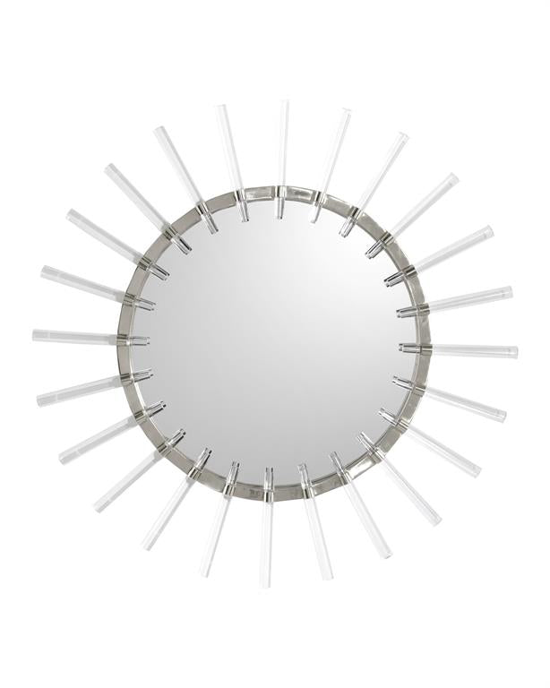 Cloe Mirror in Nickel