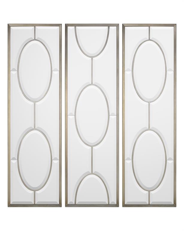 Oval Mirror Panels (Set of Three)